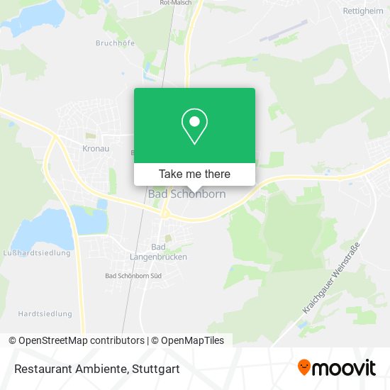 Карта Restaurant Ambiente