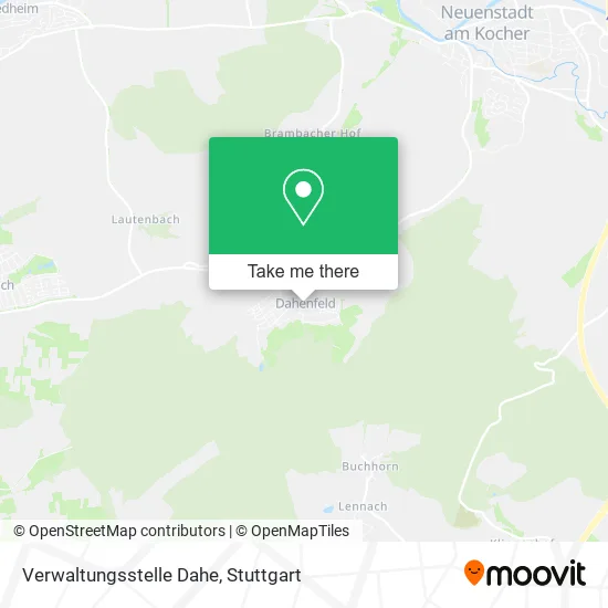 Карта Verwaltungsstelle Dahe