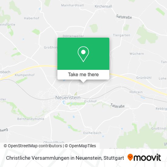 Christliche Versammlungen in Neuenstein map