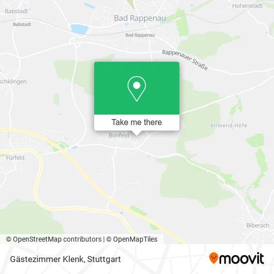 Карта Gästezimmer Klenk