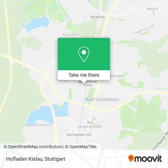 Карта Hofladen Kislau