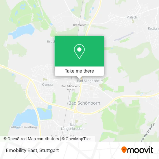 Карта Emobility East