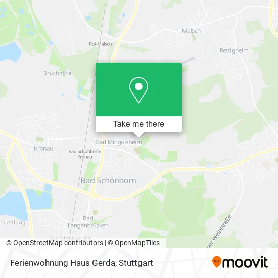 Карта Ferienwohnung Haus Gerda