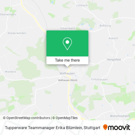 Tupperware Teammanager Erika Blümlein map