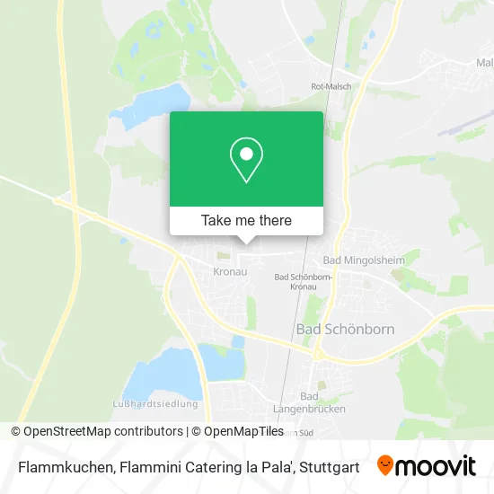 Карта Flammkuchen, Flammini Catering la Pala'