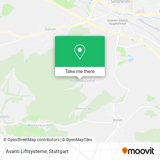 Карта Avanti Liftsysteme