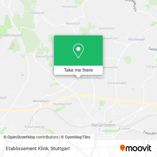 Etablissement Klink map