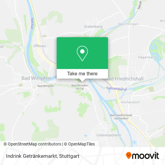 Карта Indrink Getränkemarkt