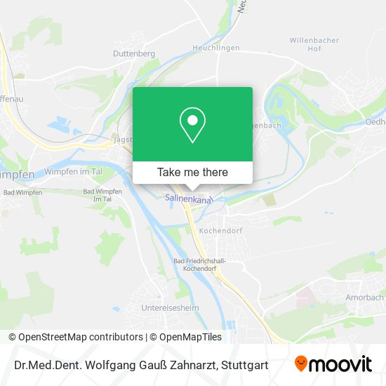 Dr.Med.Dent. Wolfgang Gauß Zahnarzt map