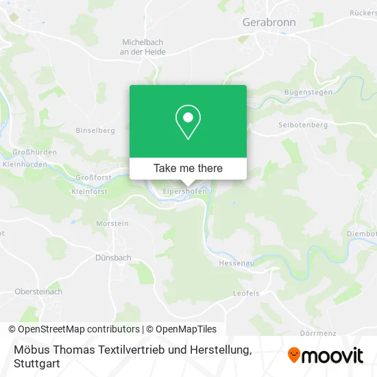 Карта Möbus Thomas Textilvertrieb und Herstellung