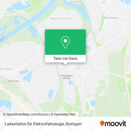Карта Ladestation für Elektrofahrzeuge