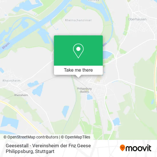 Карта Geesestall - Vereinsheim der Fnz Geese Philippsburg