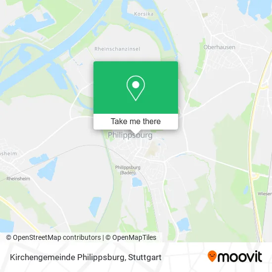 Карта Kirchengemeinde Philippsburg