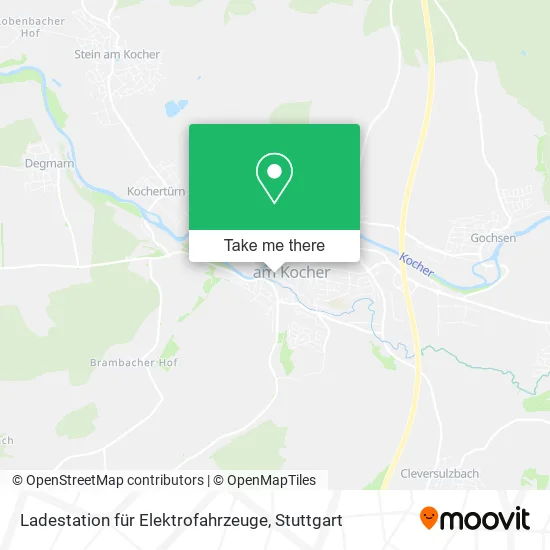 Карта Ladestation für Elektrofahrzeuge