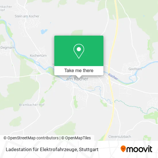 Карта Ladestation für Elektrofahrzeuge