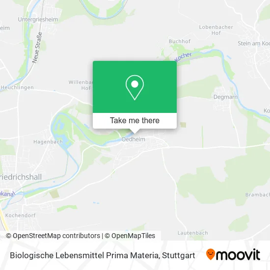 Карта Biologische Lebensmittel Prima Materia