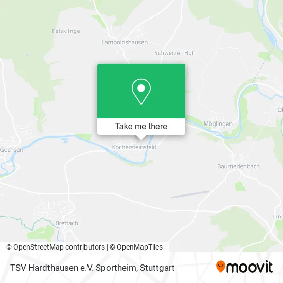 Карта TSV Hardthausen e.V. Sportheim