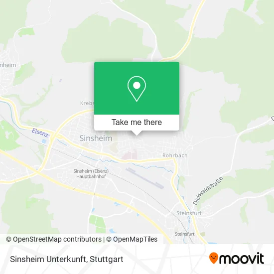 Карта Sinsheim Unterkunft