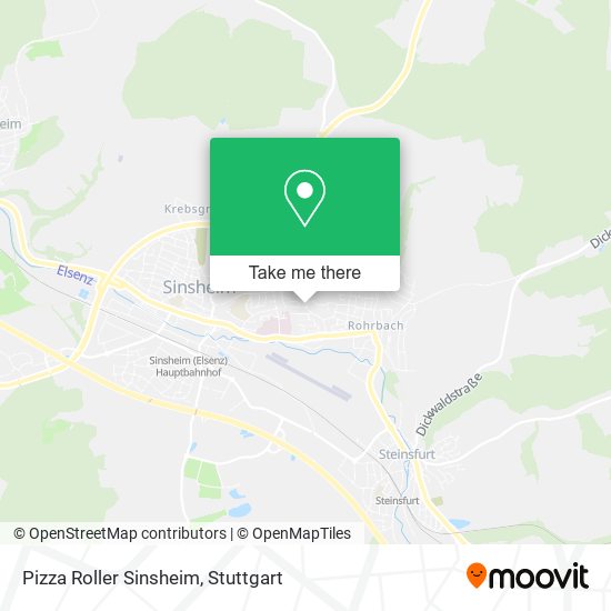 Pizza Roller Sinsheim map