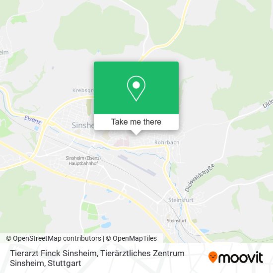 Tierarzt Finck Sinsheim, Tierärztliches Zentrum Sinsheim map