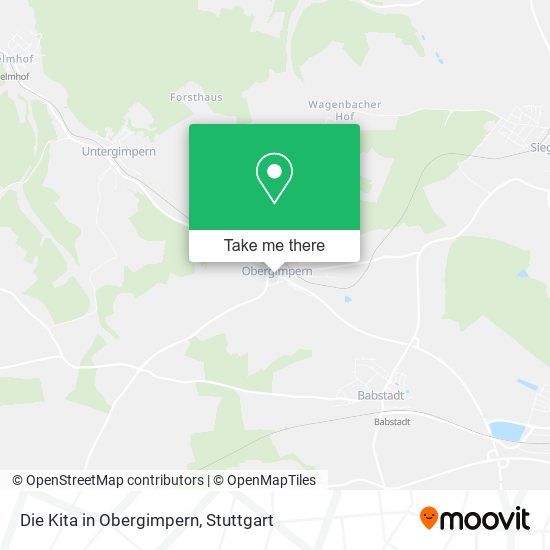 Die Kita in Obergimpern map