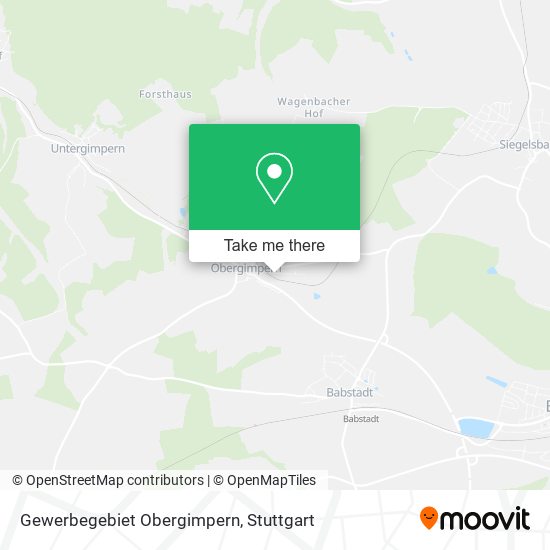 Gewerbegebiet Obergimpern map