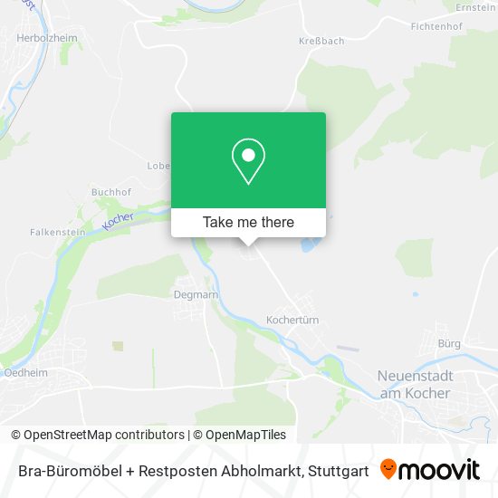 Bra-Büromöbel + Restposten Abholmarkt map