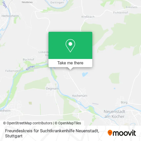 Карта Freundeskreis für Suchtkrankenhilfe Neuenstadt