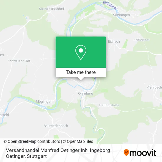 Карта Versandhandel Manfred Oetinger Inh. Ingeborg Oetinger