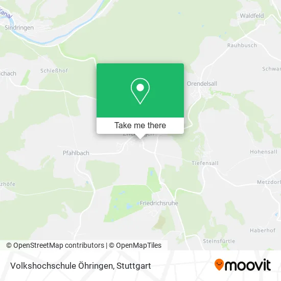 Карта Volkshochschule Öhringen