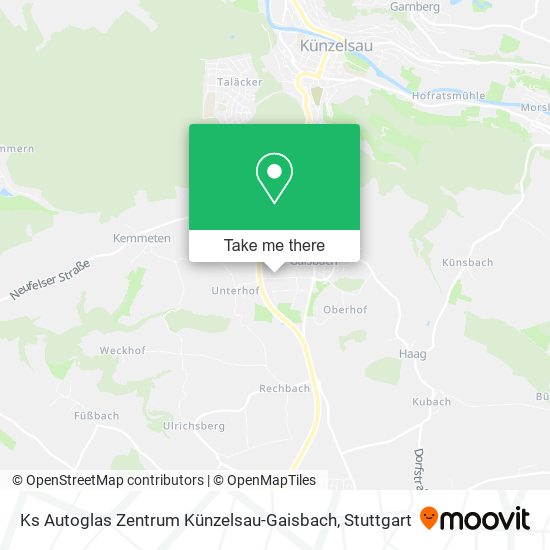 Ks Autoglas Zentrum Künzelsau-Gaisbach map