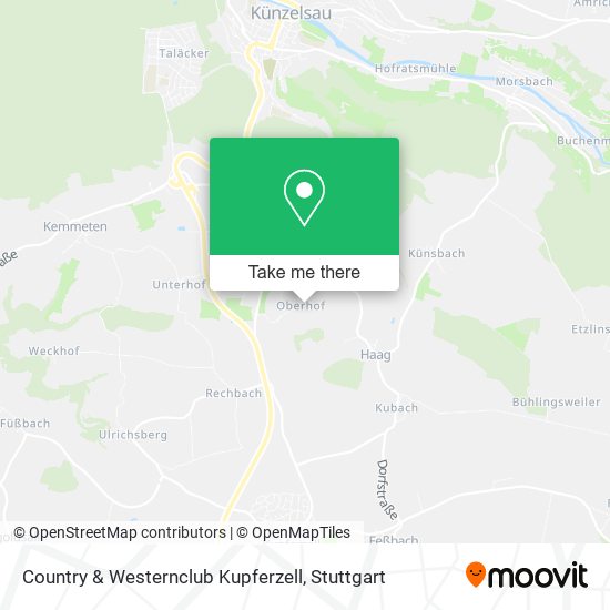 Country & Westernclub Kupferzell map