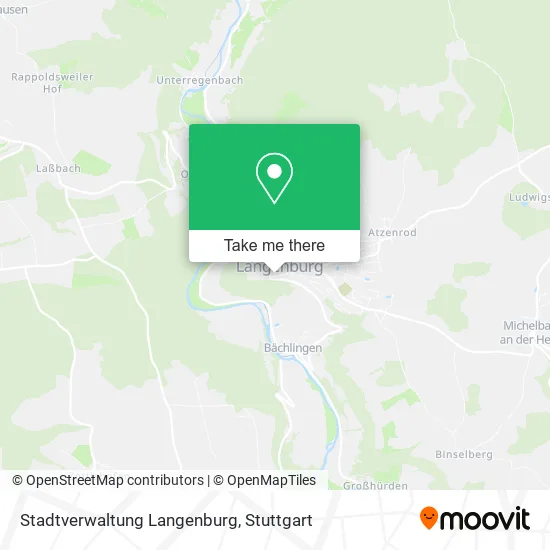 Карта Stadtverwaltung Langenburg