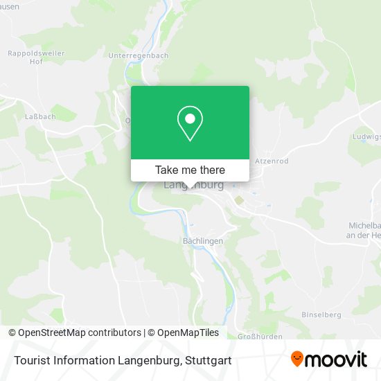 Карта Tourist Information Langenburg