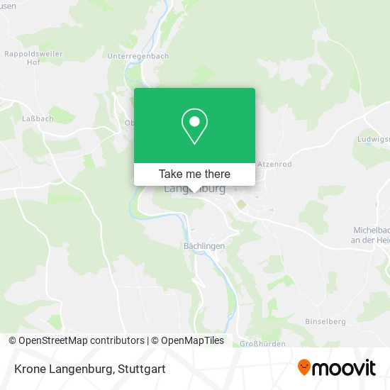 Krone Langenburg map