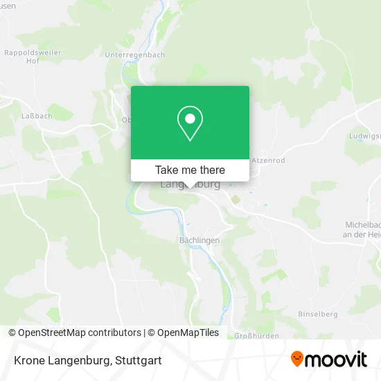 Карта Krone Langenburg