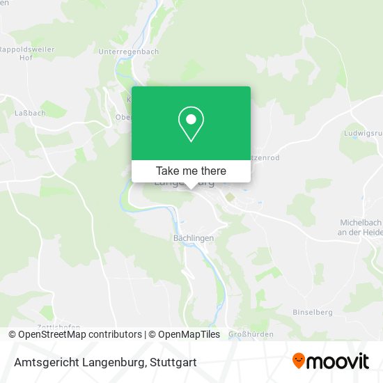 Карта Amtsgericht Langenburg