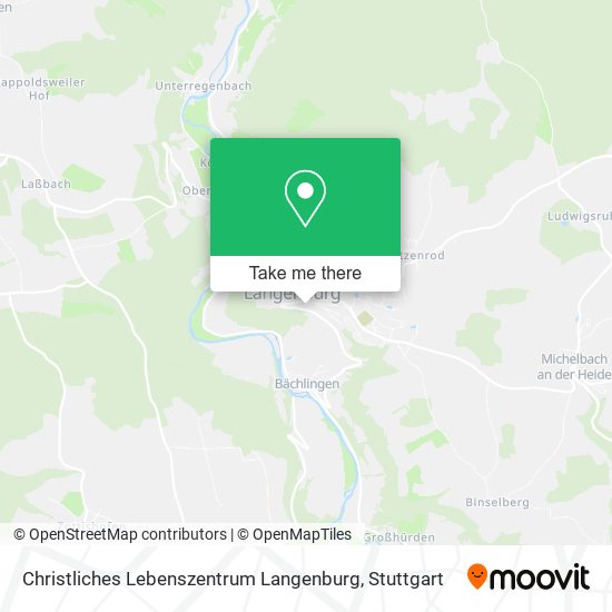 Карта Christliches Lebenszentrum Langenburg