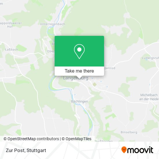 Карта Zur Post