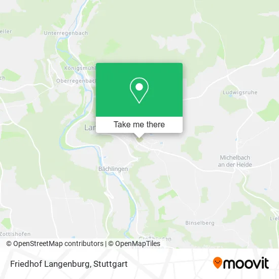 Карта Friedhof Langenburg
