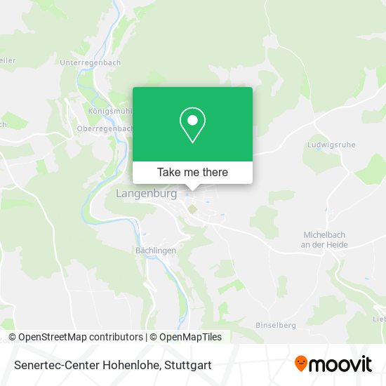 Senertec-Center Hohenlohe map