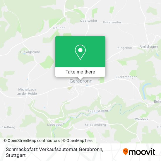 Schmackofatz Verkaufsautomat Gerabronn map