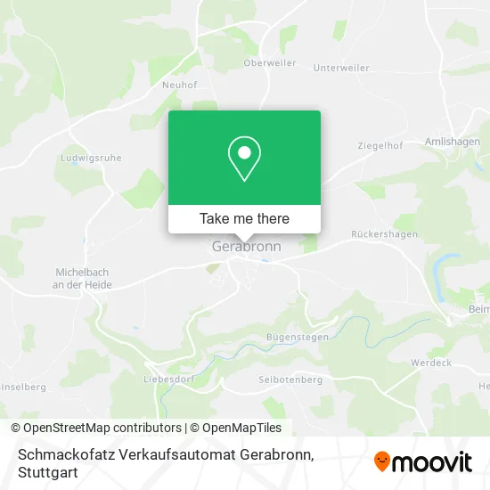 Карта Schmackofatz Verkaufsautomat Gerabronn