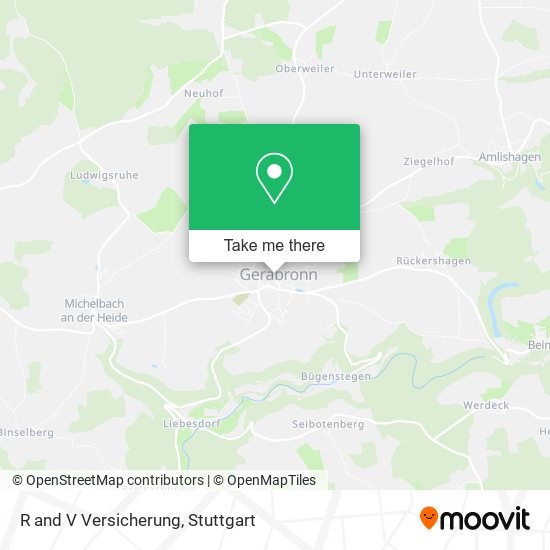 R and V Versicherung map