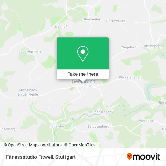 Карта Fitnessstudio Fitwell