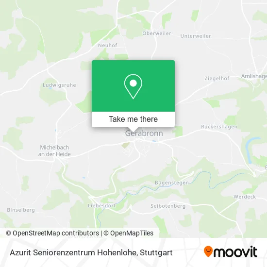 Карта Azurit Seniorenzentrum Hohenlohe