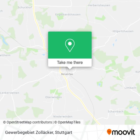Gewerbegebiet Zolläcker map