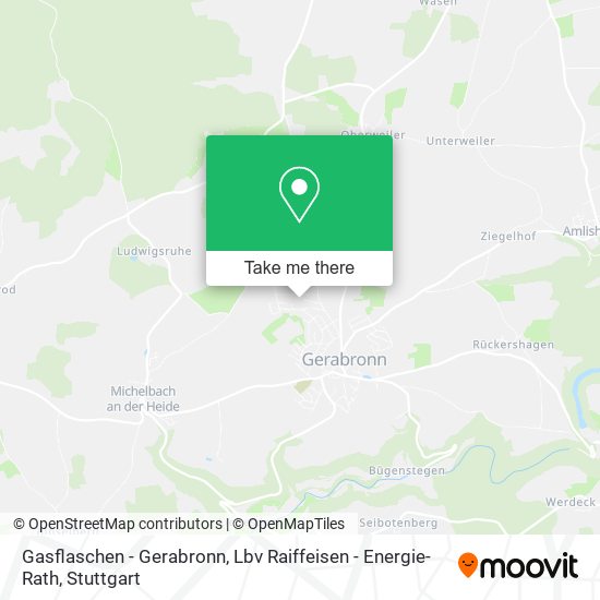 Gasflaschen - Gerabronn, Lbv Raiffeisen - Energie-Rath map