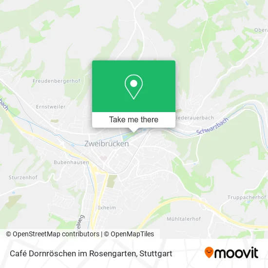 Карта Café Dornröschen im Rosengarten