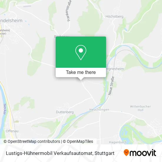 Карта Lustigs-Hühnermobil Verkaufsautomat